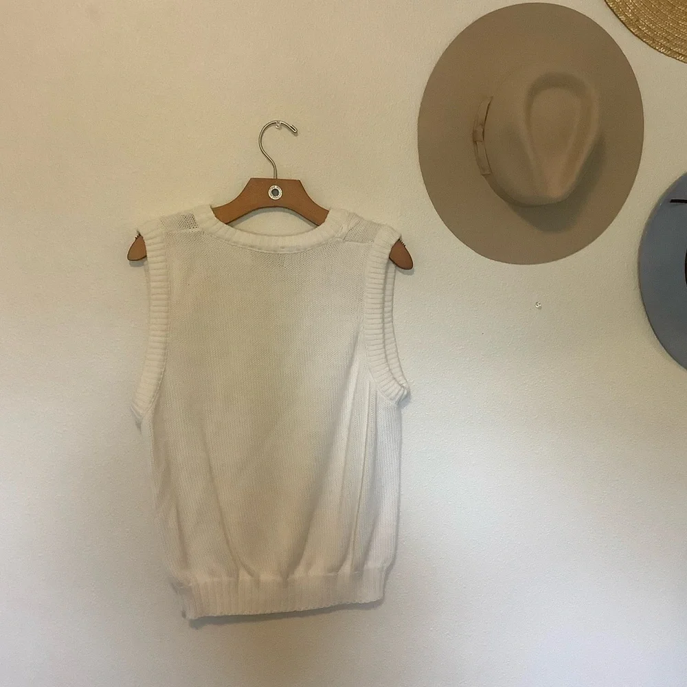 Cotton sweater vest - Picture 3 of 3